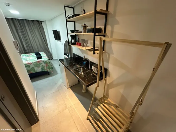 Flat para Locação em João Pessoa, Cabo Branco, 1 dormitório, 1 suíte, 1 banheiro, 1 vaga