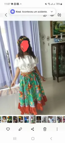 Linda e colorida saia junina 