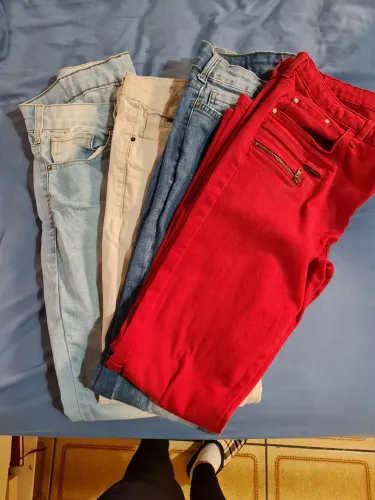 Combo 4 calças Zara, M officer e Marfim