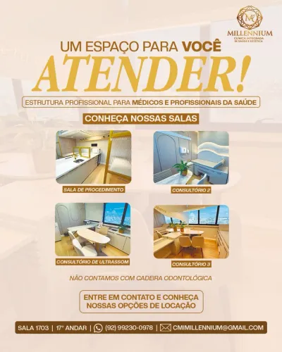 Aluguel de Sala Médica/Consultório no Millennium Medical Tower