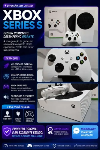 Xbox Series S 512gb Semi-Novo/ Troco/ Aceito Cartão/Entrego