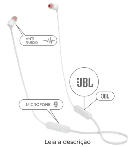 Praticidade e Estilo: Fone de Ouvido Bluetooth JBL Tune 115BT Branco
