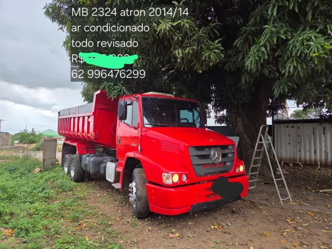 R$ 325.000 Mb 2324 atron 2014/14 caçamba c/leck