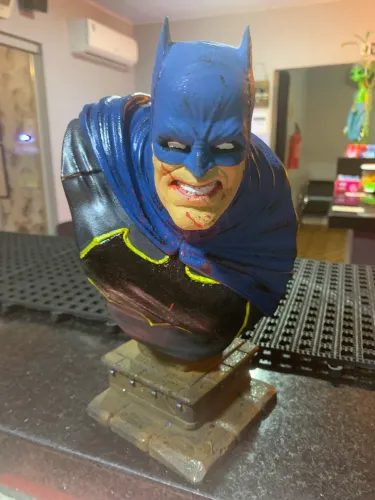 Batman BUSTO Retrô Pintada a mão