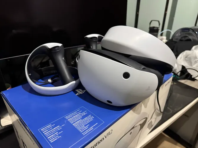 PlayStation VR 2 PS5 headset de realidade virtual branco