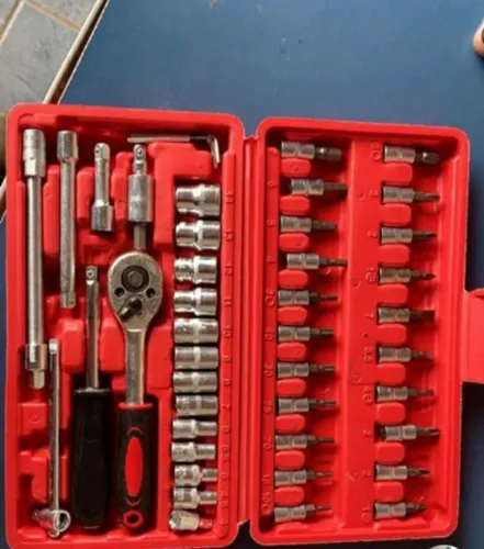 Caixa kit de Ferramentas com 46 peças completo!