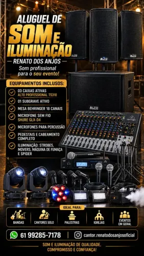 Aluguel de som