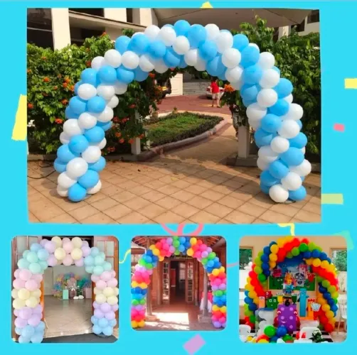 Arco de balões (entrada/porta de loja)