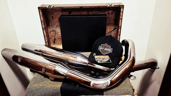 ESCAPAMENTO CROMADO HARLEY-DAVIDSON (ORIGINAL)