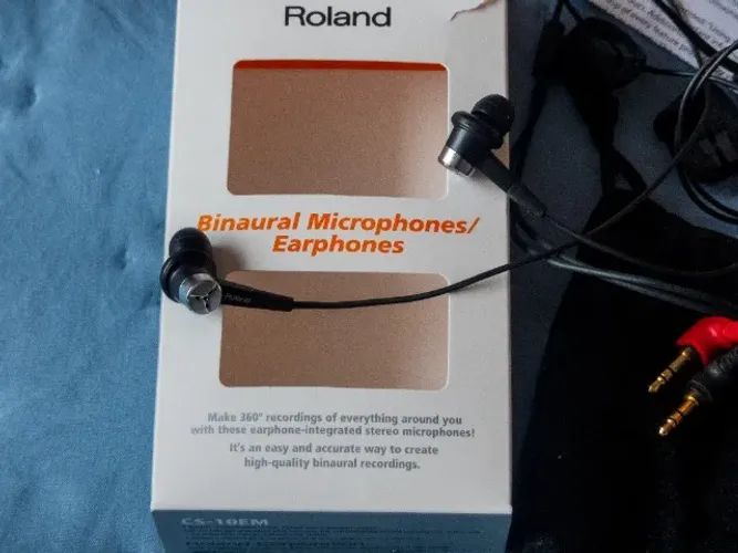 Microfone ASMR áudio 3D binaural - Roland CS-10EM