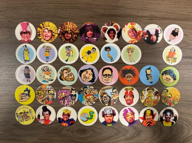 Colecao caps tazos casseta e planeta panini