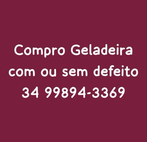 Geladeira compro 