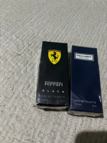 Perfume Ferrari black e dolce & Gabbana pour home 50 ml 