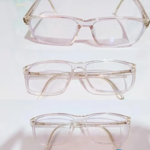 Armação de óculos acetato transparente