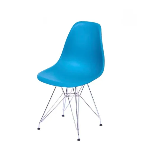 Jogo de cadeiras azul Eames