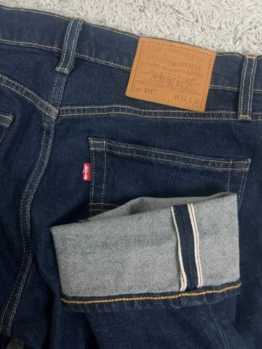 Levis 511 Selvedge premium calça jeans slim 31x30