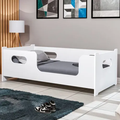 Cama Montessoriana Solteiro Encanto Branco - GABRIELLI - entrega hoje