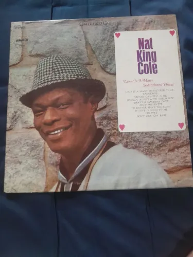 Disco de vinil lp importado nat King cole   Nat King cole Love is a mane splendored thing