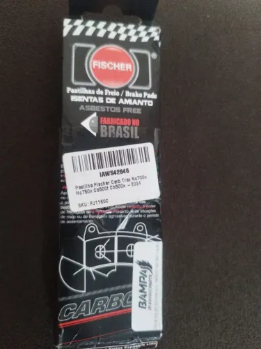 Pastilha Fischer carbon CB 500f/NC 750x/CB 500x