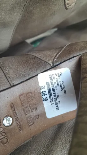 Bota couro cano longo