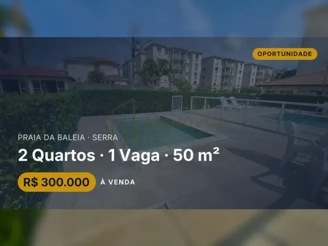 Incrível apartamento em Praia da Baleia com varanda e lazer completo!
