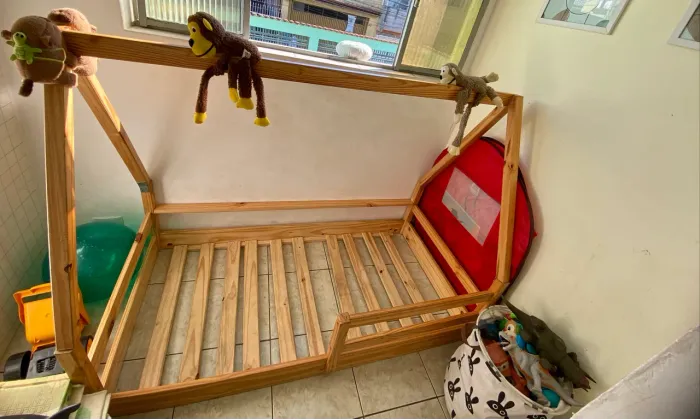 Cama Montessoriana Cabana Infantil - Madeira