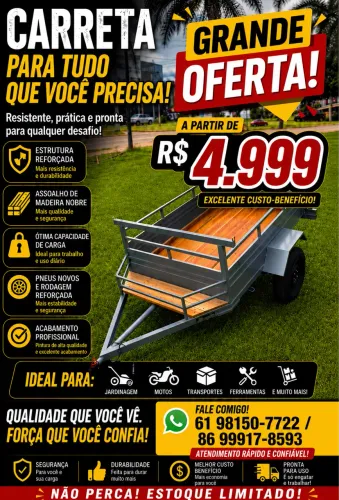 Carretinha Reboque