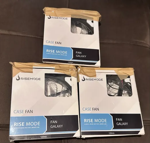 Kit 3 Fans Gabinete Rise Mode Wind W1 (Apenas Tirado Da Caixa)