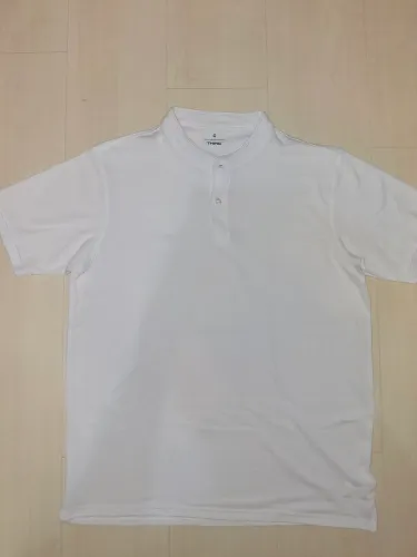 Camisa social branca sem gola tam G Thing