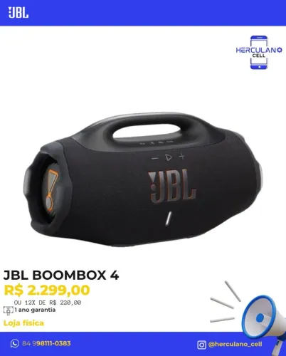 Vendo JBL bombox 4 preta lacrado