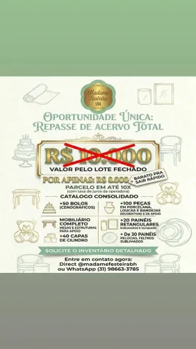 Acervo de decoração completa! 8.000,00