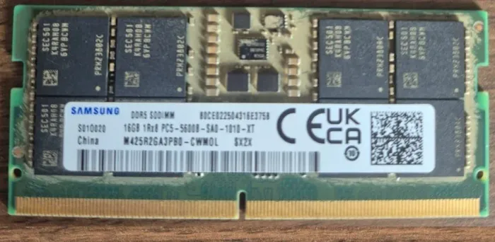 Memória 16gb Ddr5 Samsung 5600mhz, notebook, testar hora da retirada, SOMENTE RETIRADA