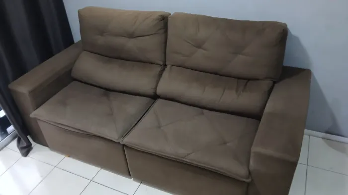 Sofá Retrátil da Vigore Com Molas 2.00 mts