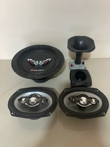 Itens para som automotivo (LOT)