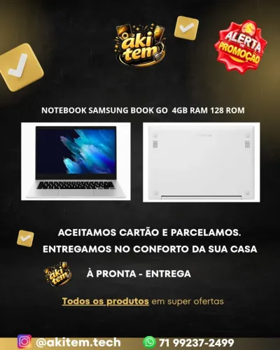 Notebooks de várias marcas Aki tem menor preço ?