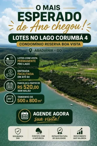 RESERVA BOA VISTA LAGO CORUMBÁ IV- ABADIÂNIA