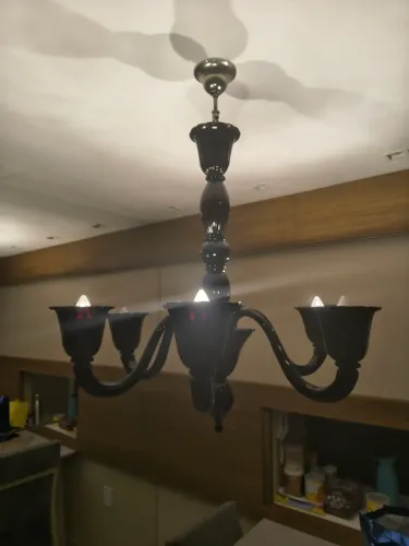 Lustre de vidro - Cristalstrass - Sistema Leonardo 