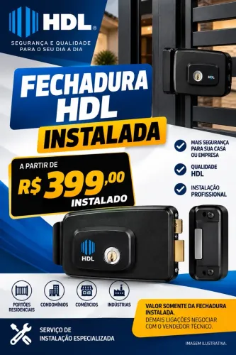 Fechaduras Hdl e outras marcas em promoção
