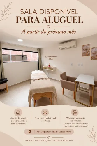 Alugo sala para áreas da beleza ou estética