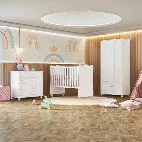 Jogo de Quarto para Bebe com 3 peças 2617 Doce Sonho