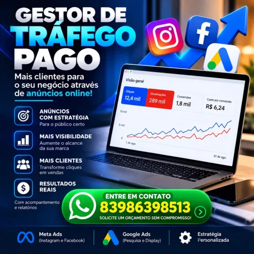 GESTOR DE TRÁFEGO PAGO | AUMENTE SUAS VENDAS E CONQUISTE MAIS CLIENTES!