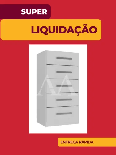 Cômoda 5 Gavetas Entrega Rápida Pagamento na Entrega Ligue e Peça Hoje!