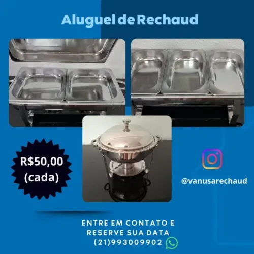 Alugo rechaud em campo grande para sua festa e seu evento 