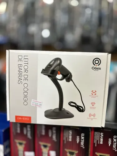 Leitor de Código de Barras com suporte
