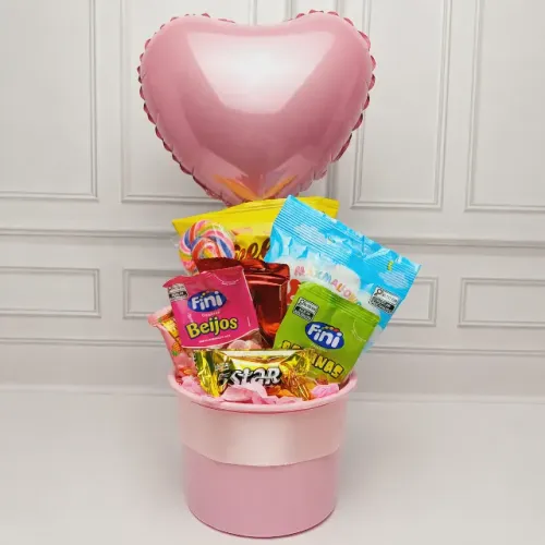 kit cesta Presente Infantil Criança Feliz Menina