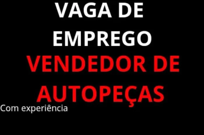 Vendedor com experiência 