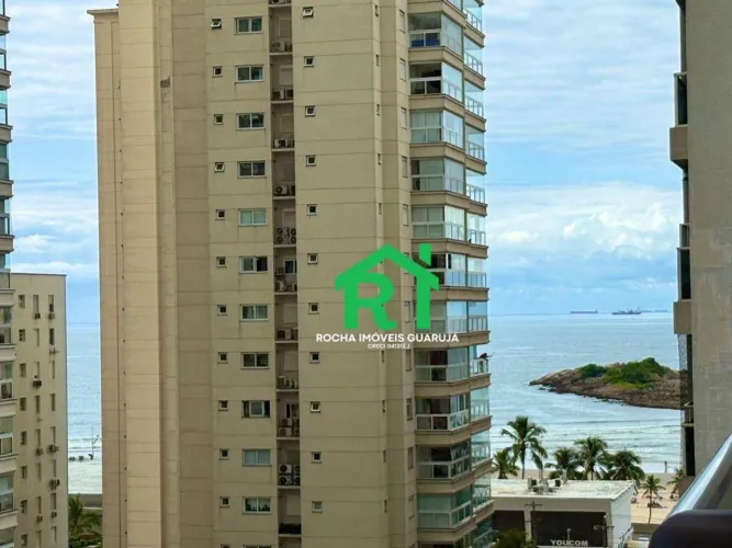 Apartamento com 2 Quartos, Sacada e Vista Mar, à venda em Pitangueiras, Guarujá.