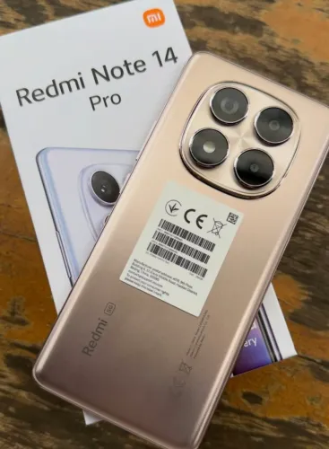Telefone Dual Sim - Redmi Note 14 Pro (5G) 256/8 + Entrega Rápida -Gold