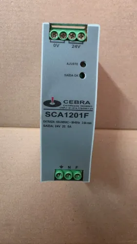 Fonte 24 V 5A para trilho DIN