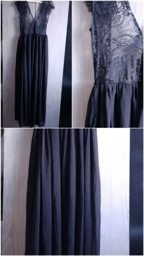 Vestido Longo com Renda